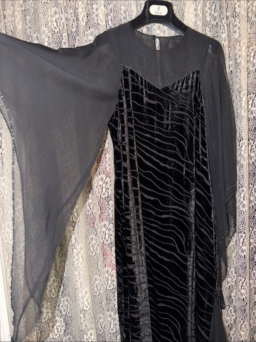 La Mouche long evening gown